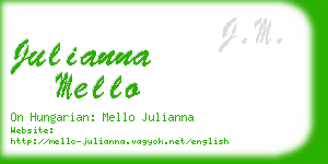 julianna mello business card